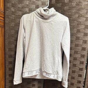 Nike Light Gray Cowl Neck Pullover